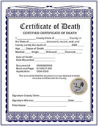 Death Certificate